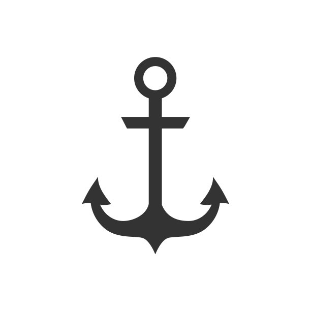锚图标孤立矢量图像图片下载