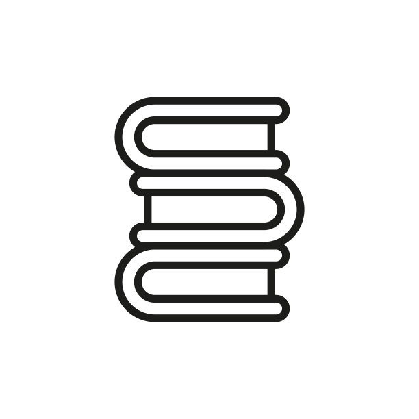 简单的书行图标。图片下载