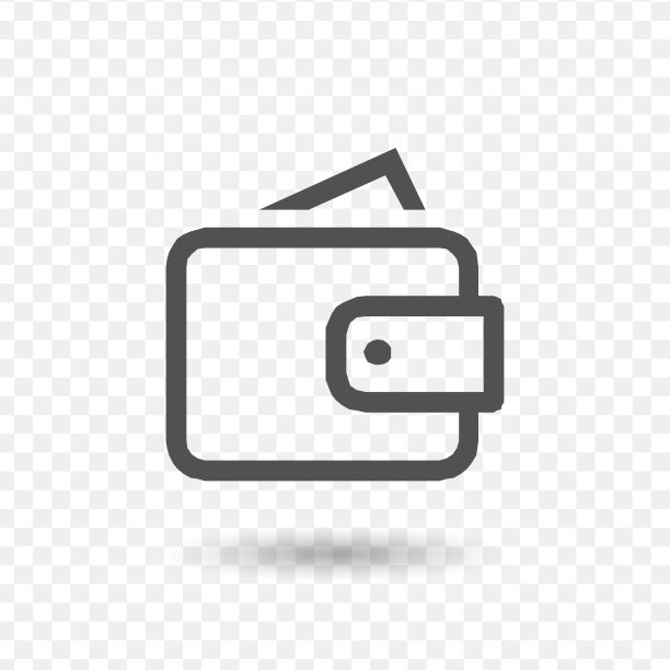 钱包图标。股票矢量插图孤立的白色背景。图片下载