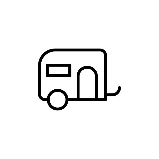 简单的商队线图标。图片下载