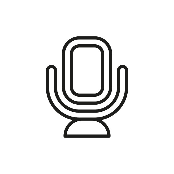 简单的镜像线图标。图片下载