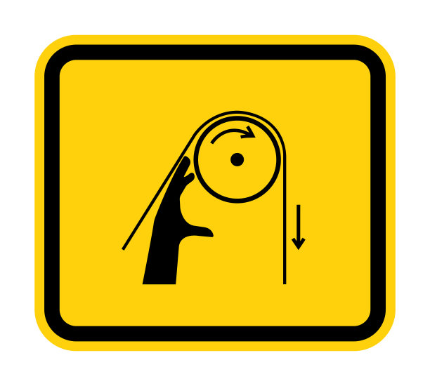 手缠绕辊符号符号隔离在白色背景，矢量插图图片下载