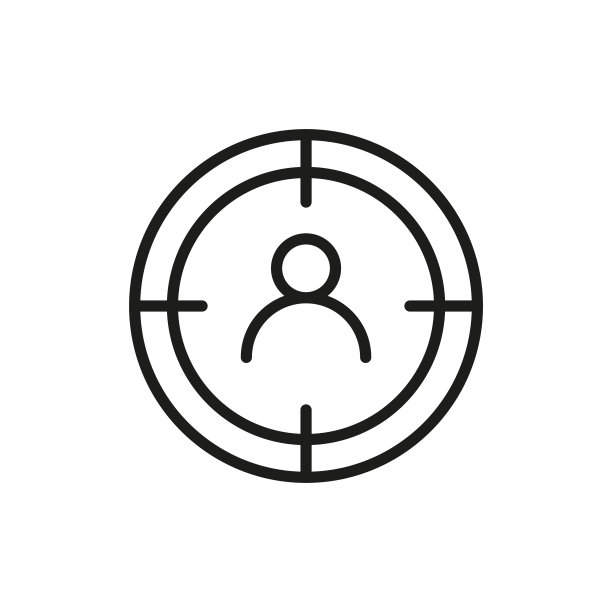 简约目标受众线条图标图片下载