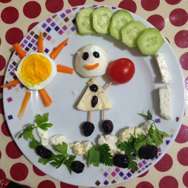 有趣的早餐盘图片下载