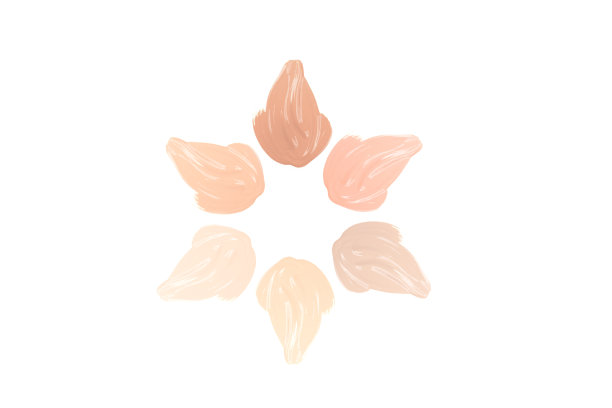 色调底霜描。图片下载