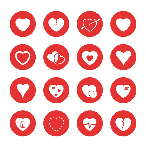 心矢量图标图片下载