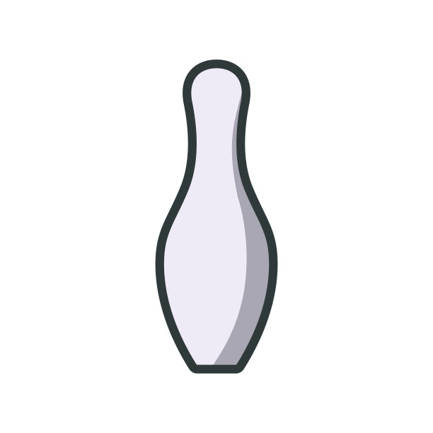 保龄球瓶矢量图标设计模板图片下载