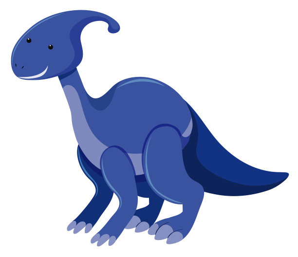 一张蓝色副栉龙的照片图片下载