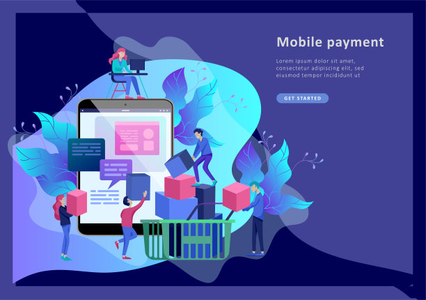 网上购物登陆页面模板。现代平面网页设计理念图片下载