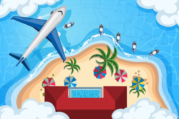 一组鸟瞰图场景图片下载