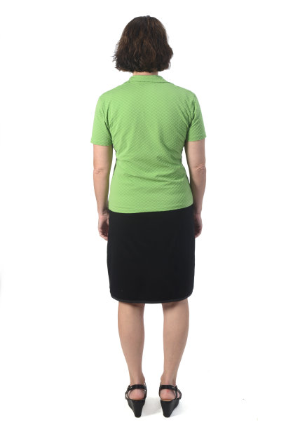 白色背景上的女人的全貌图片下载