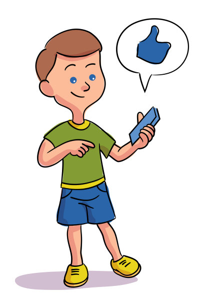 小男孩用手机隔离在白色图片下载