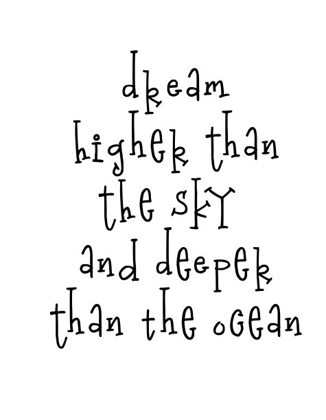 励志海报与文字引用梦想更高的天空，比海洋更深图片下载