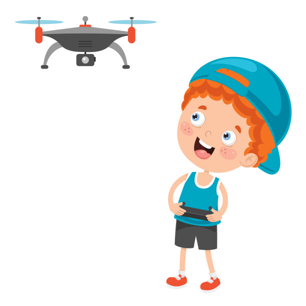 小快乐的孩子使用科技图片下载