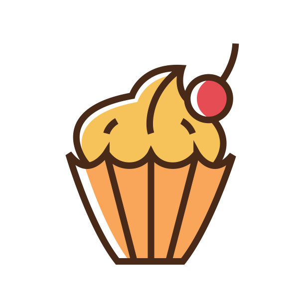 彩色图标的蛋糕图片下载