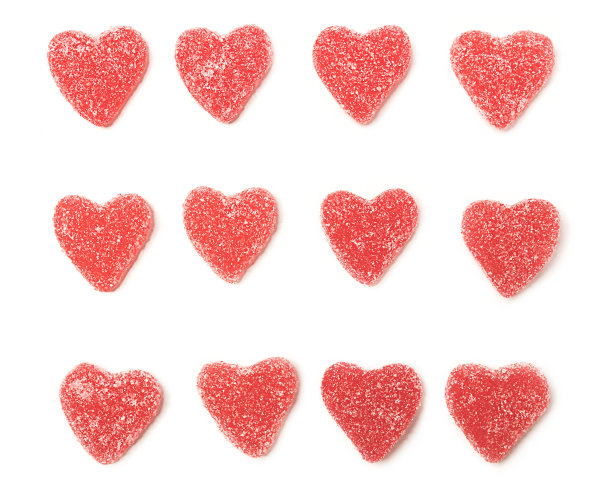 心形焦糖图案图片下载