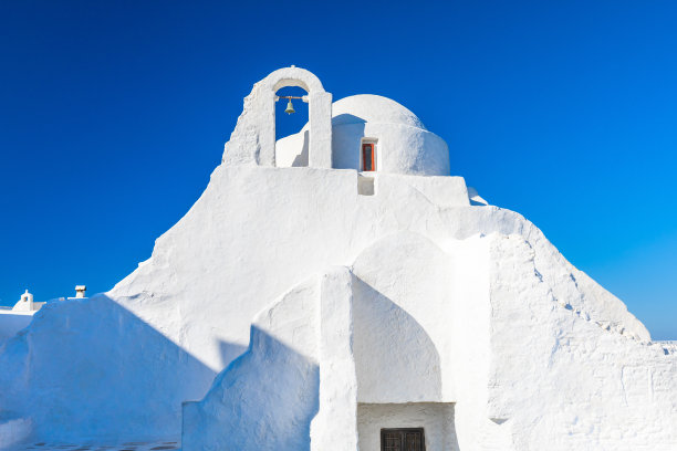 希腊米科诺斯岛上的帕纳吉亚帕拉波提亚尼教堂图片下载