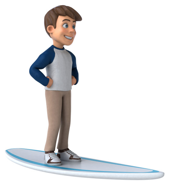 3D卡通人物有趣的少年图片下载