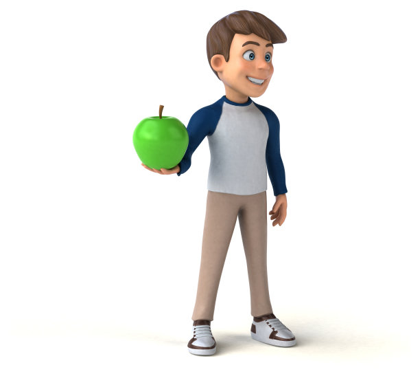 3D卡通人物有趣的少年图片下载