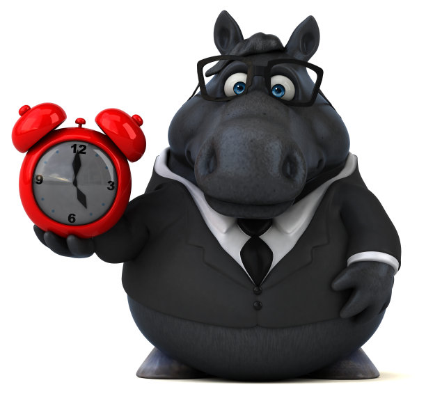 有趣的马- 3D插图图片下载