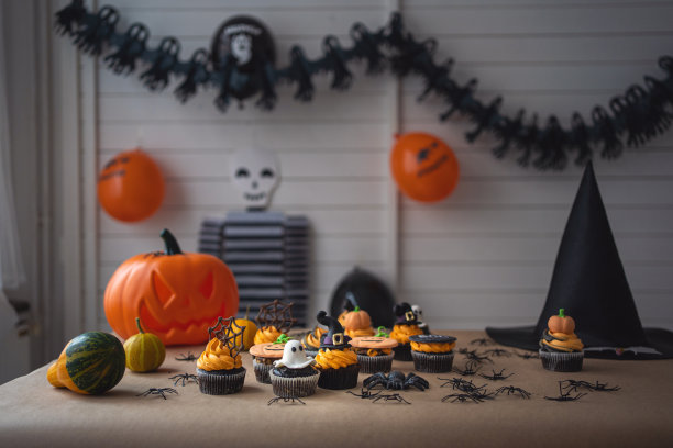 万圣节装饰车间图片下载