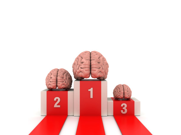 讲台与大脑- 3D渲染图片下载