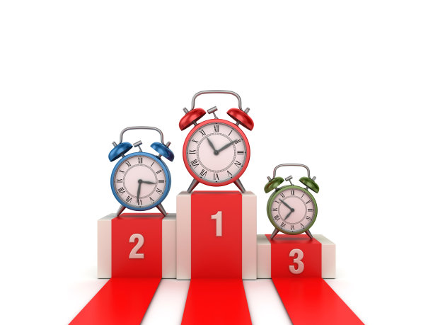 讲台与闹钟- 3D渲染图片下载