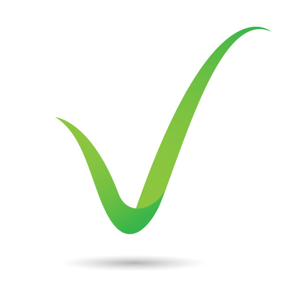 以字母V的形式在白色背景上的矢量孤立对象图片下载