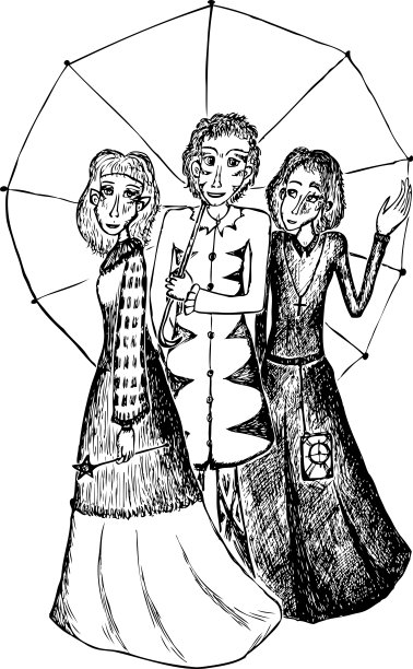 年轻的精灵们在散步图片下载