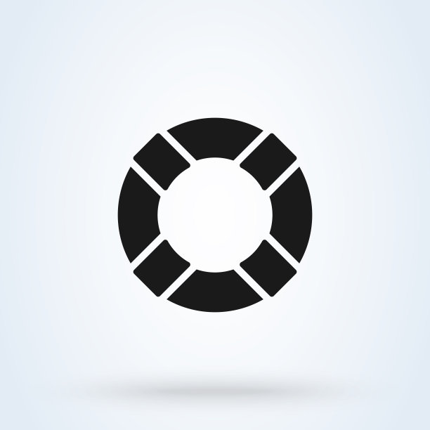 生命线简单的矢量现代图标设计说明。图片下载