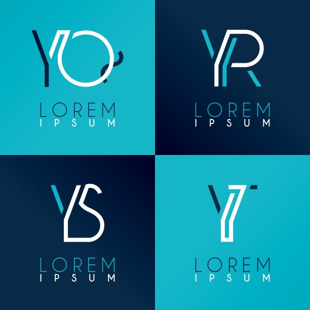 字母表标志的名片，介绍，传单，文件，小册子，网站，手机。可用于市场营销，广告，在线和印刷媒体推广。矢量图的标志图片下载