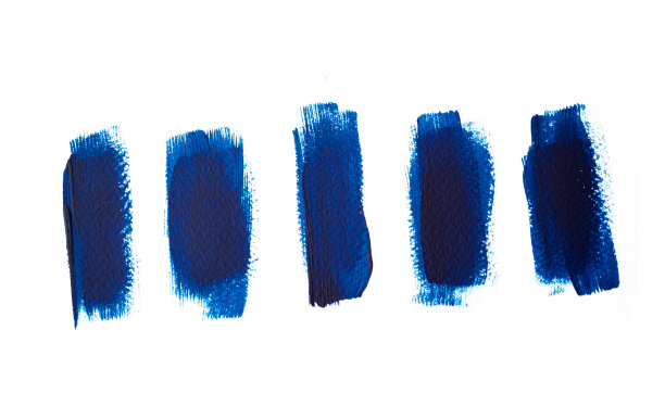 不同的笔触孤立在白色背景股票照片图片下载