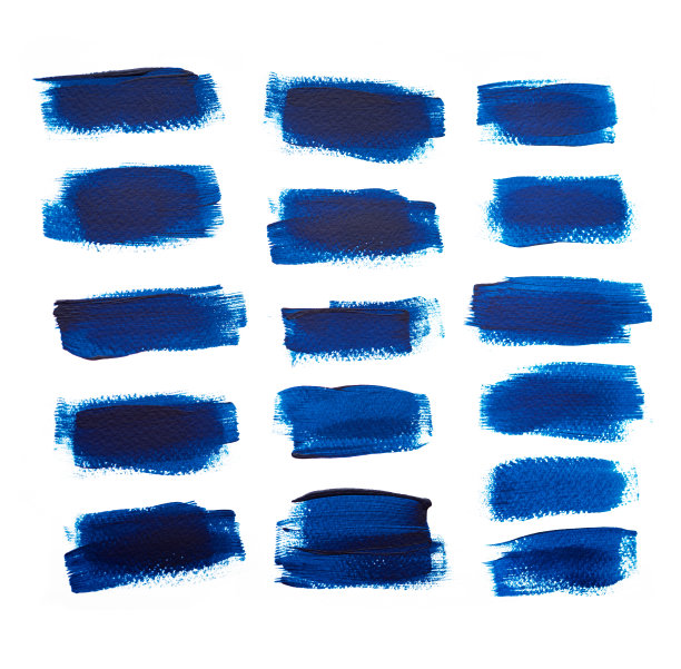 不同的笔触孤立在白色背景股票照片图片下载