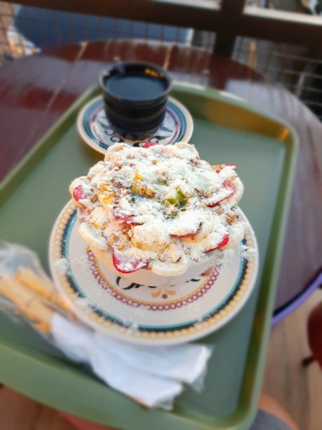 甜点，下午晚些时候，巴西，巴西利亚市图片下载