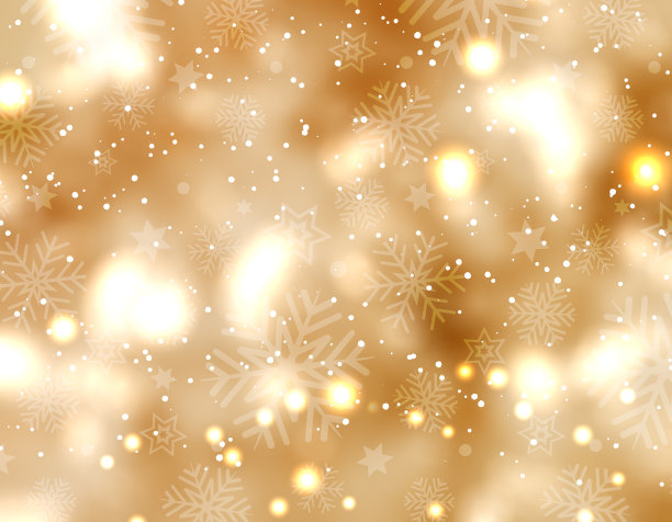 圣诞背景下的雪花和星星图片下载