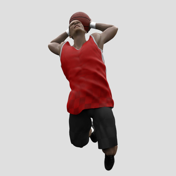 意思是篮球运动员即将扣篮与愤怒的3d渲染图片下载