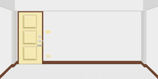 公寓或房子房间内的建筑。矢量插图eps10图片下载