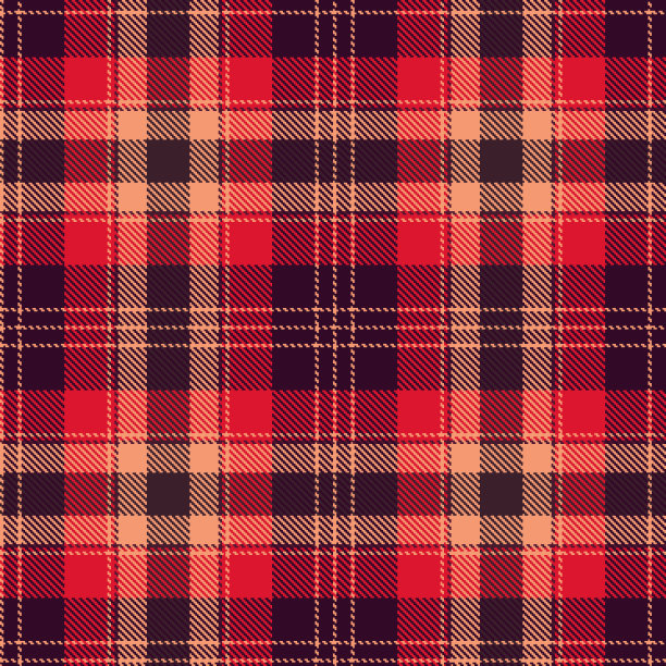 纹理无缝辣椒红和桃红格子图案背景格子在2020年秋冬流行的颜色图片下载