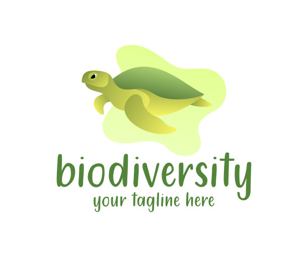 海龟在海里游泳，插图和设计。动物，水下世界，野生动物和自然，矢量设计图片下载