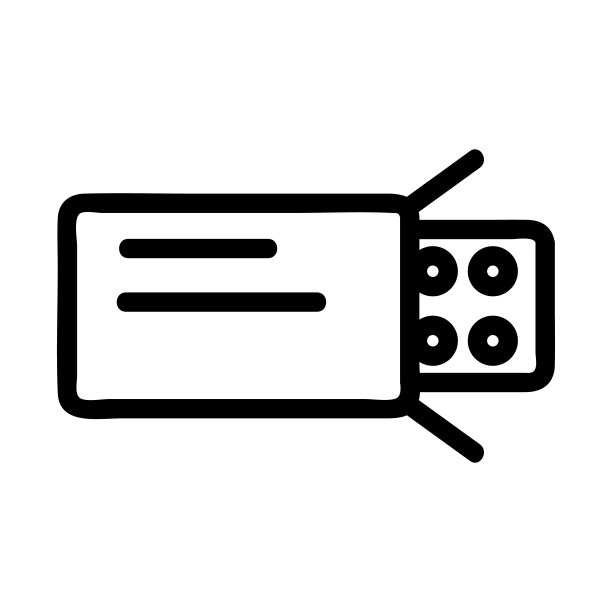 平板电脑中的包装图标向量。孤立轮廓符号插图图片下载