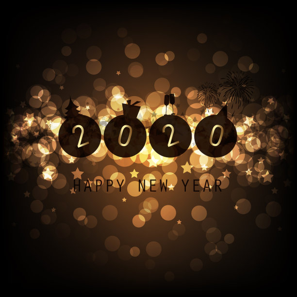 新年贺卡背景- 2020图片下载