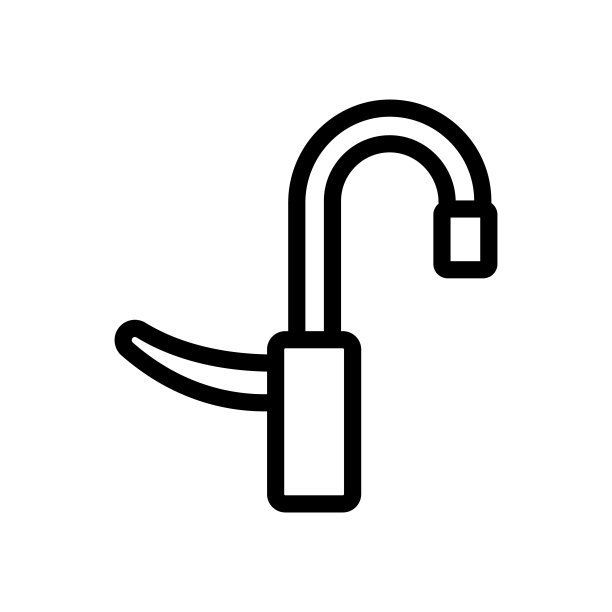 水混合器图标矢量。孤立轮廓符号插图图片下载