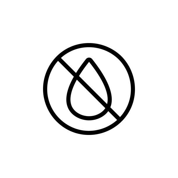 防水的矢量图标。孤立轮廓符号插图图片下载