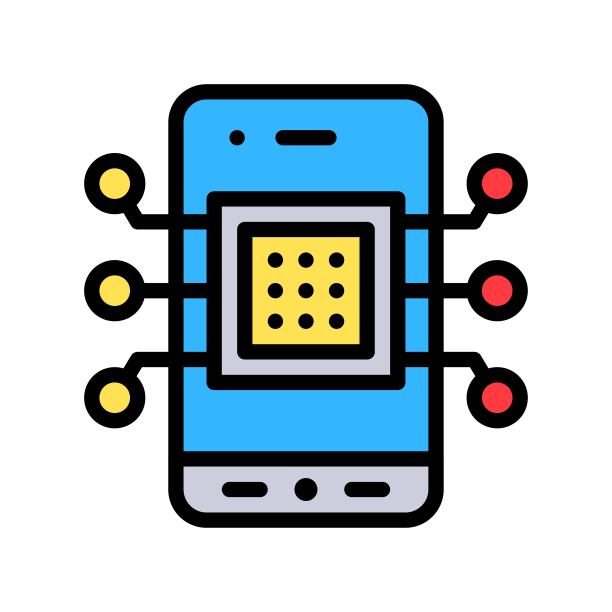 未来科技风格手机处理器设计图标图片下载