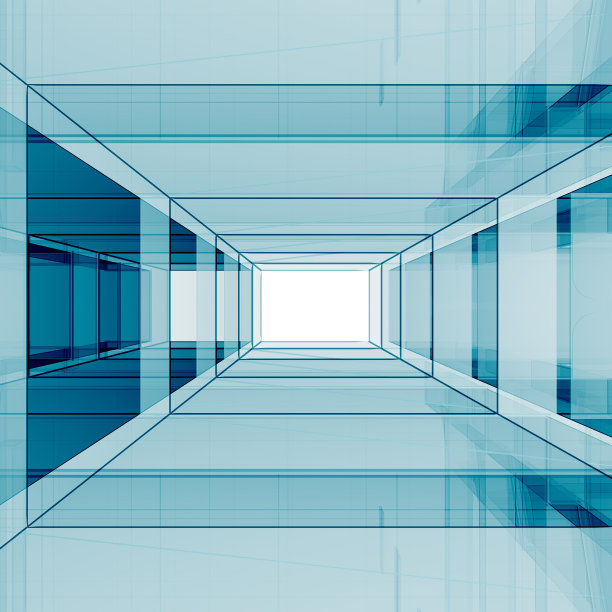 蓝色透明3d渲染图片下载