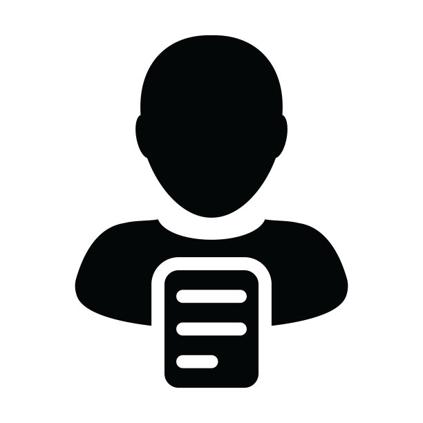 书图标向量男性个人资料头像与文件符号为企业在一个字形象形图图片下载