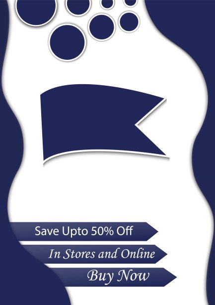 高级横幅设计插图商店促销广告模板集图片下载