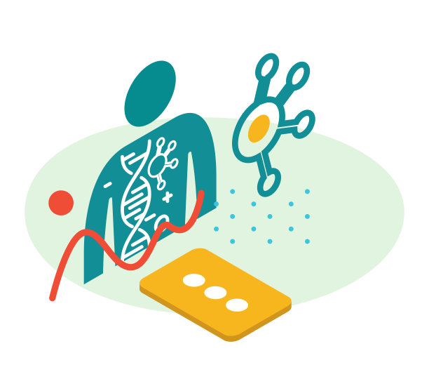 精准肿瘤学-癌症治疗-图标图片下载