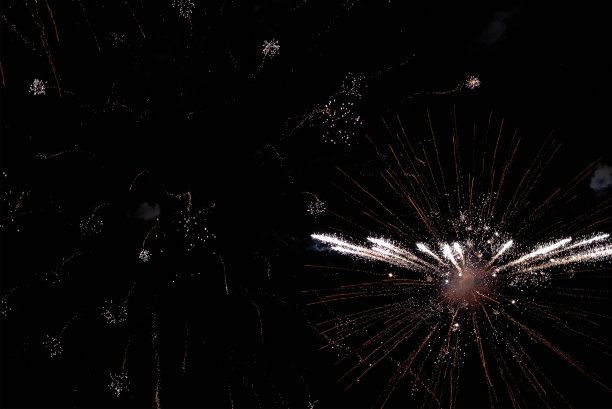 夜空敬礼。天空中一个敬礼的照片。抽象纹理致敬。明亮的灯光，天空中抽象的人物。五颜六色的闪光。图片纹理和处理图片下载