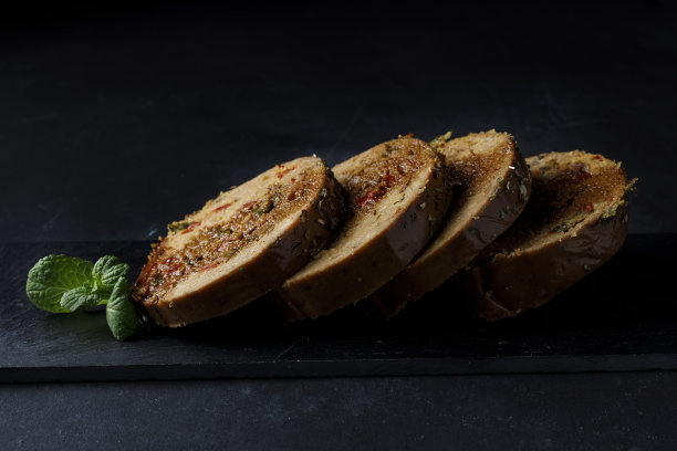 烤纯素面包图片下载